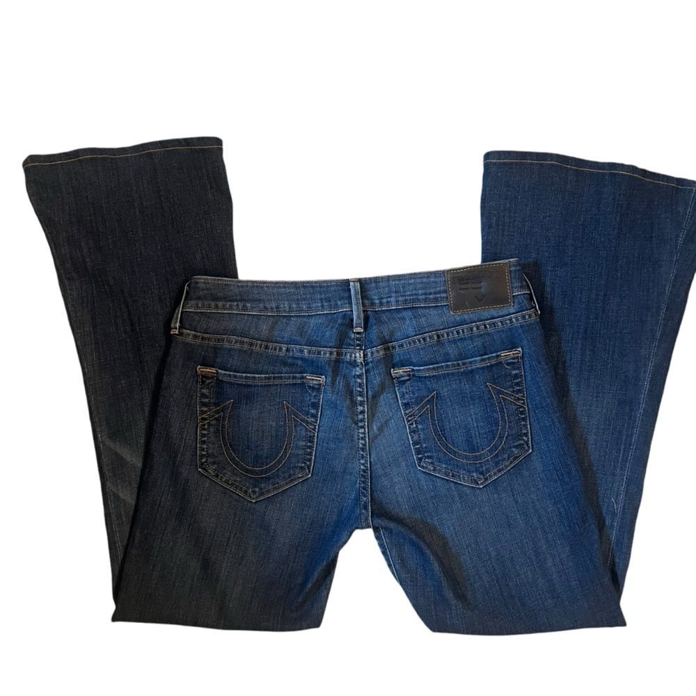 True Religion Vintage Y2K Boot Cut Flare Low Rise Jeans 30 Horseshoe USA